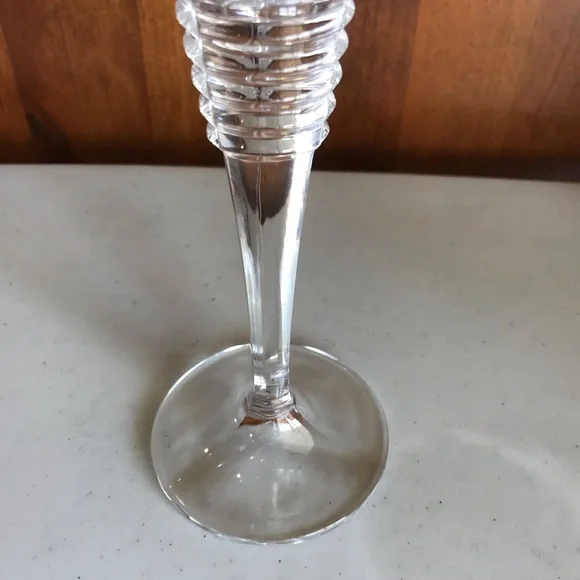 Set of 2 Waterford Marquis Clear Cut Crystal Candle Sticks With Stickers - Picture 4 of 5